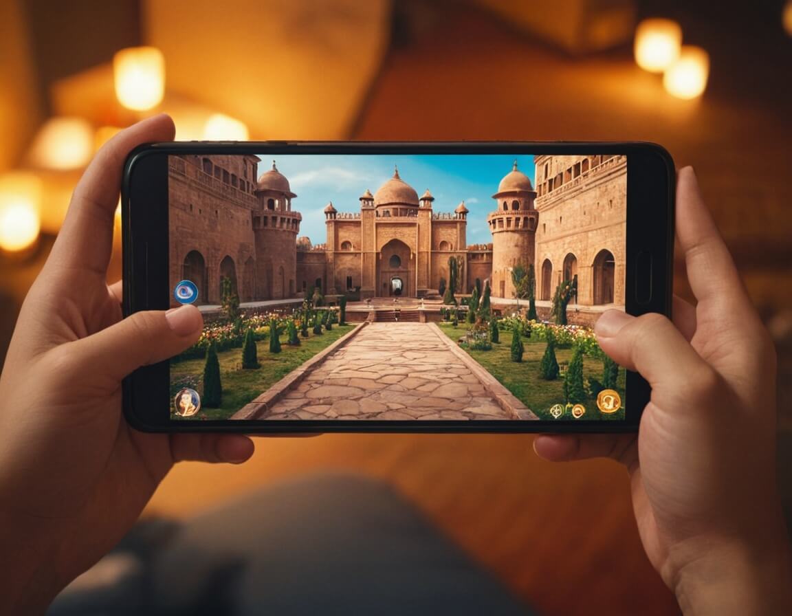 Screenshot of Bollywood Chase endless runner game